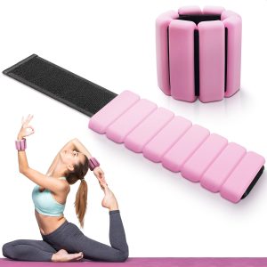 2Ct Ankle Weights for Women   Waterproof Ankle Weights 2 Lbs Water Ankle Weights for Pool Exercise Ankle Weights Pilates Weights Weighted Bangles   Bangle Weights for Women Pink Ankle Weights for Pool