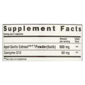Kyolic - Aged Garlic Extract CoQ10 Formula 110 - 100 Capsules