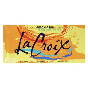 Lacroix Sparkling Water - Peach-Pear - Case of 3 - 8/12 fl oz.