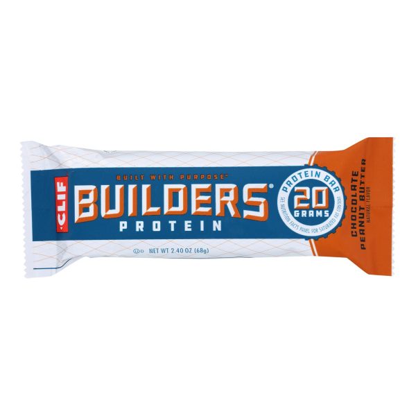 Clif Bar Builder Bar - Chocolate Peanut Butter - Case of 12 - 2.4 oz - Image 3