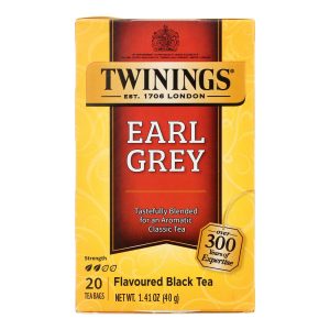 Twinings Tea Earl Grey Tea - Black Tea - Case of 6 - 20 Bags