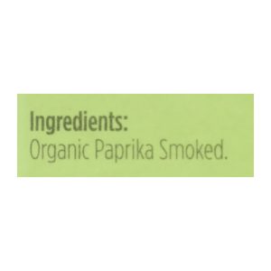 Spicely Organics - Organic Paprika - Smoked - Case of 6 - 0.45 oz.