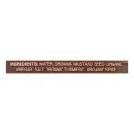 Organic Ville Stone Ground Organic - Mustard - Case of 12 - 12 oz.