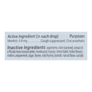 Ricola - Cough Drop Sugar Free Swiss Herb - Case of 8-19 CT