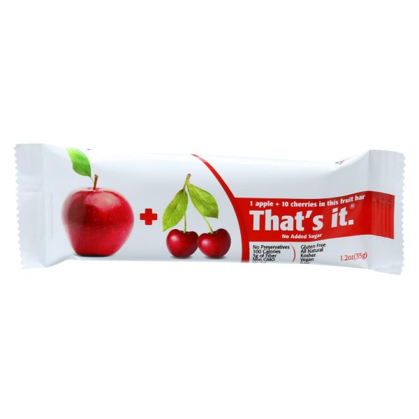 That's It Fruit Bar - Apple and Cherry - Case of 12 - 1.2 oz - Image 2