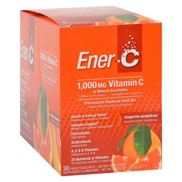 Ener-C Vitamin Drink Mix - Tangerine Grapefruit - 1000 mg - 30 Packets - Image 2