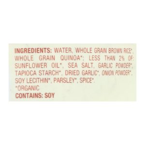 Seeds of Change Organic Quinoa and Brown Rice with Garlic - Case of 12 - 8.5 oz.