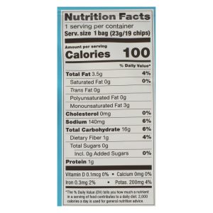 Popchips Potato Chip - Sea Salt - Case of 24 - 0.8 oz.