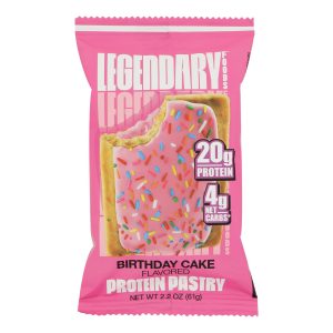 Legendary Foods - Tstr Pastry Birthday Cake - Case of 10-2.2 OZ