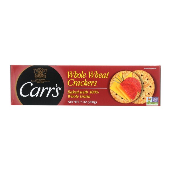 Carr's Crackers - Whole Wheat - Case of 12 - 7.1 oz - Image 2