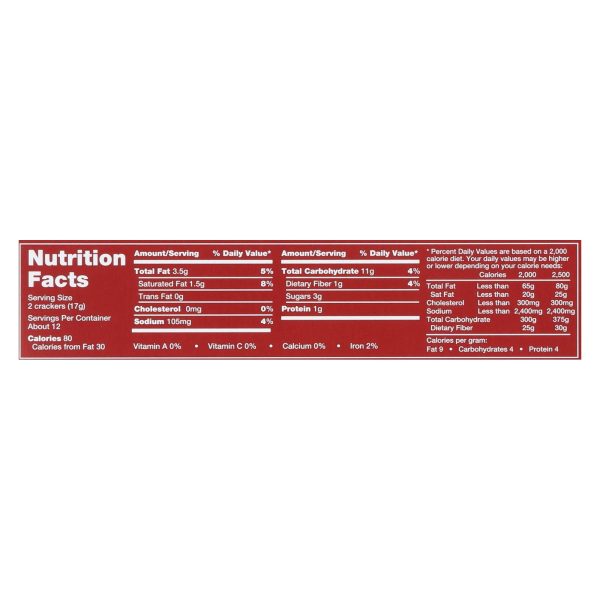 Carr's Crackers - Whole Wheat - Case of 12 - 7.1 oz - Image 3