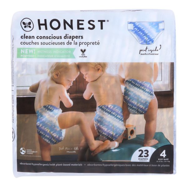 The Honest Company - Dpr Mlt Color Giraffe Sz4 - 1 Each - 23 CT - Image 2