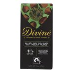 Divine - Bar Dark Chocolate Hazelnut Trffl - Case of 12 - 3 OZ