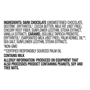 Lilys - Caramels Dark Chocolate Stevia - Case of 12-3.5 OZ