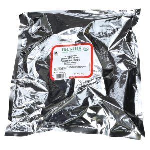 Frontier Herb Cinnamon Organic Fair Trade Certified Sticks 3 in Ceylon - Single Bulk Item - 1LB