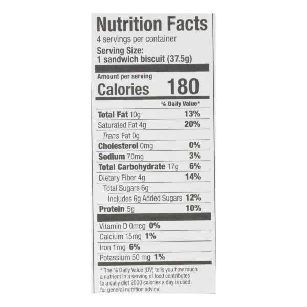 Olyra - Breakfast Sandwich Biscuit Hazelnut Cocoa - Case of 6 - 5.3 OZ - Image 3