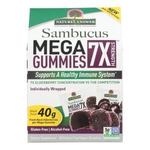 Nature's Answer Sambucus - Mega - Gummies - 7X - 30 count