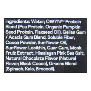 Only What You Need - Protein Drink Chocolate Elit Plntbs - Case of 3-4/11.15Z
