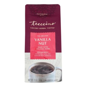 Teeccino Mediterranean Herbal Coffee Vanilla Nut - 11 oz - Case of 6