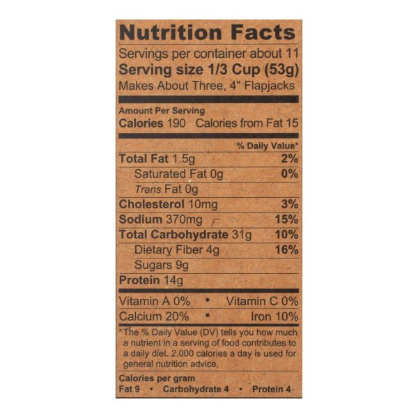 Kodiak Cakes Cinnamon Oat Power Cakes Flapjack & Waffle Mix - Case of 6 - 20 OZ - Image 3