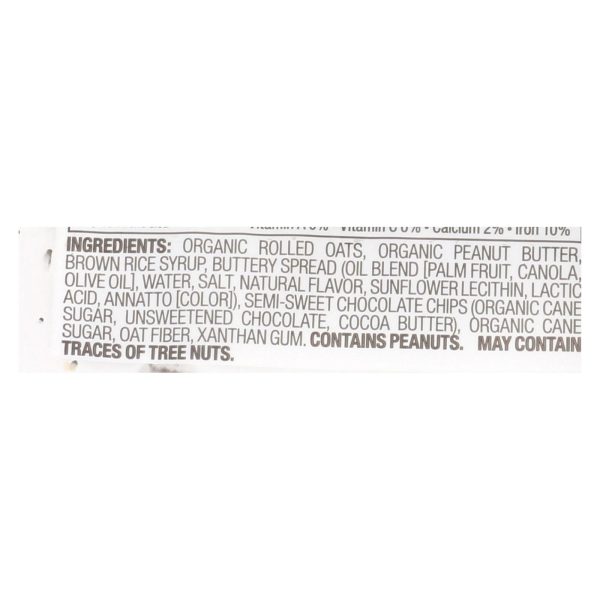 Bobo's Oat Bars - Oat Bar - Peanut Butter Filled Chocolate Chip - Case of 12 - 2.5 oz