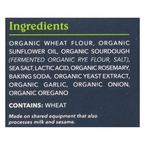 Patagonia Provisions - Cracker Organic Rosemary Garlic - Case of 6 - 4.4 ounces