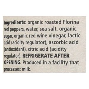 Divina, Organic Fire Roasted Sweet Peppers  - Case of 6 - 16.2 OZ