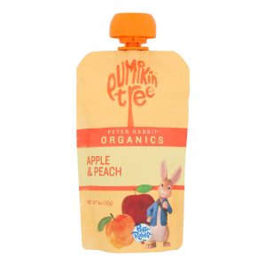 Peter Rabbit Organics Fruit Snacks - Peach and Apple - Case of 10 - 4 oz.