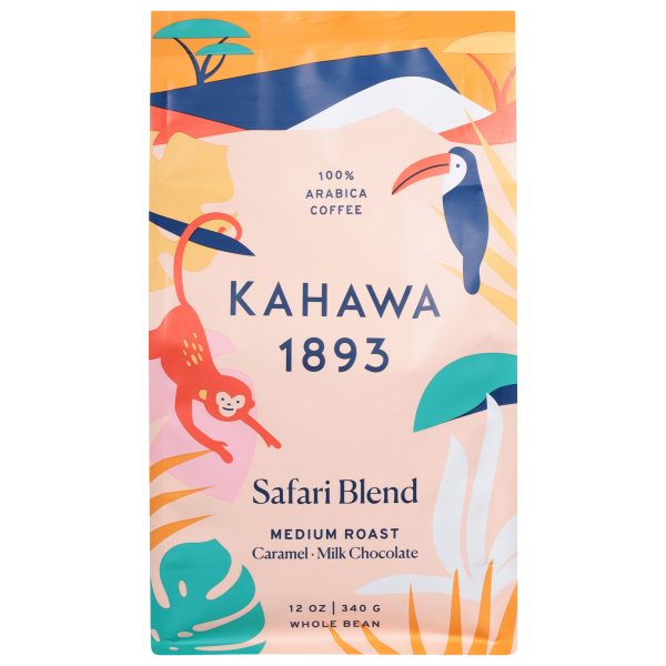 Kahawa 1893 - Coffee Whole Bean Medium Roasted Safari - Case of 6-12 OZ - Image 2