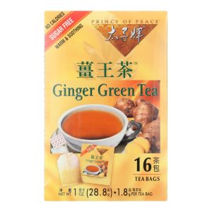 Prince of Peace Ginger Green Tea - 16 Tea Bags