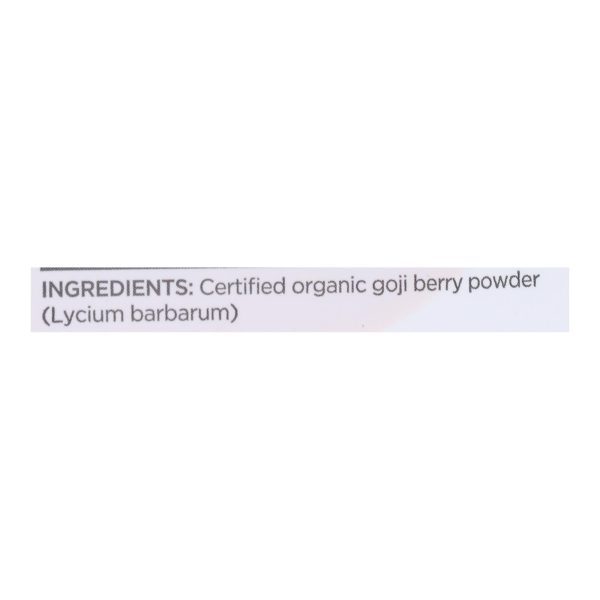 Navitas Naturals Goji Berry Powder - Organic - Freeze-Dried - 4 oz - case of 12 - Image 3