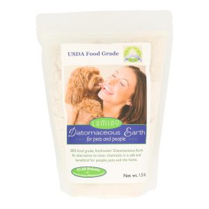 Lumino Home Diatomaceous Earth - Food Grade - Pets and People - 1.5 lb