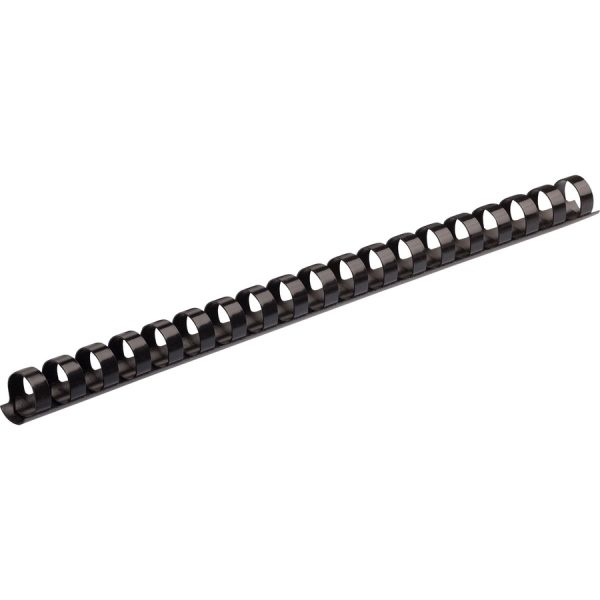 Fellowes Plastic Binding Combs - Black, 1/2" Diameter - Image 6