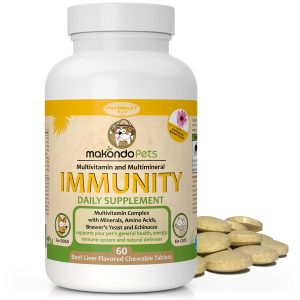 Immune Support Dog Supplement   Dog Allergy Relief with Vitamins Minerals Echinacea and Brewers Yeast for Dogs   Immunity Dog Health Supplies Dog Itch Relief   Cat & Dog Vitamins and Supplements