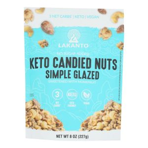 Lakanto - Nuts Keto Simple Glazed - Case of 12-8 OZ