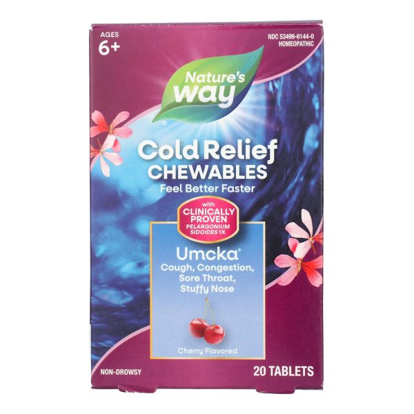 Nature's Way - Umcka ColdCare Cherry - 20 Chewables - Image 2