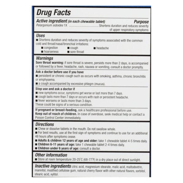 Nature's Way - Umcka ColdCare Cherry - 20 Chewables - Image 3