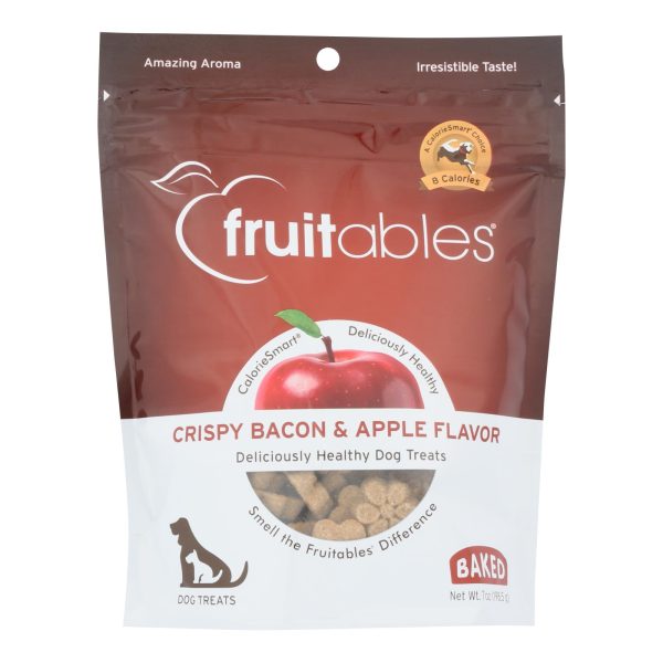 Fruitables - Dog Trts Crunch Bacon Apple - Case of 8 - 7 OZ - Image 3