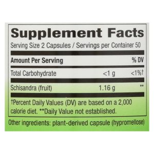 Nature's Way Schisandra Fruit Dietary Supplement  - 1 Each - 100 CAP