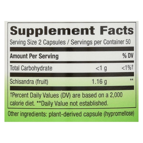 Nature's Way Schisandra Fruit Dietary Supplement  - 1 Each - 100 CAP