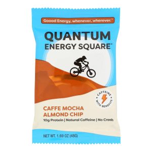 Quantum Energy Squares - Bar Caffe Mocha Almd Chip - CS of 8-1.69 OZ