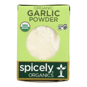 Spicely Organics - Organic Garlic Powder - Case of 6 - 0.4 oz.