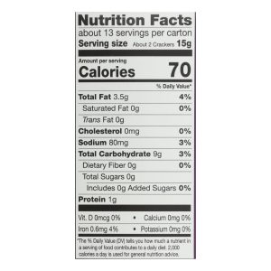 Miltons - Cracker Crispy Sea Salt - Case of 8-6.8 OZ