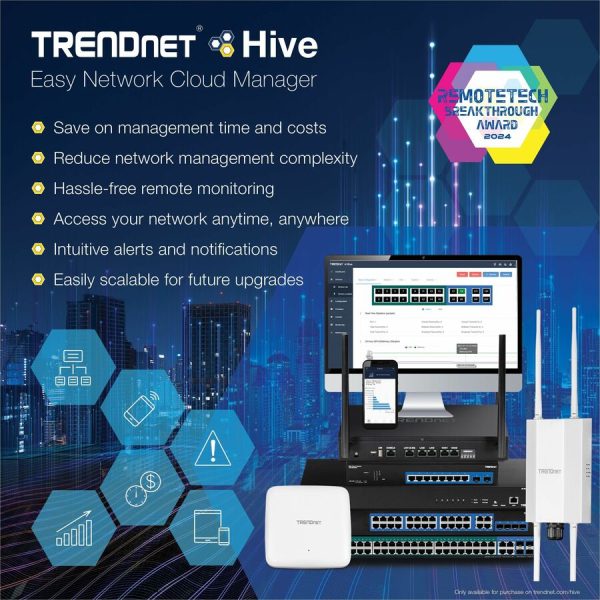 TRENDnet AC2200 Tri-Band PoE+ Indoor Wireless Access Point, 867Mbps WiFi AC + 400Mbps WiFi N Bands, Wave 2 MUMIMO, Client bridge, WDS, AP, WDS Bridge, WDS Station, Repeater Modes, White, TEW-826DAP - Image 9