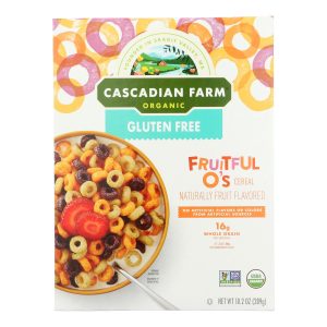 Cascadian Farm Organic Cereal - Fruitful Os - Case of 10 - 10.2 oz