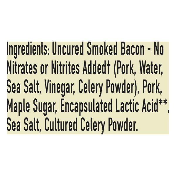Epic - Bar - Pork - Maple - Uncured Bacon - Case of 12 - 1.5 oz