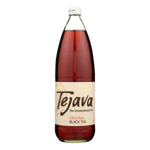 Tejava Black Tea - Unsweetened - Case of 12 - 1 Liter