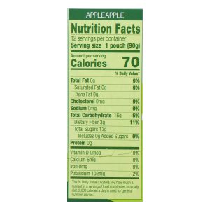 GoGo Squeeze Organic Applesauce - Apple - Case of 6 - 3.2 oz.