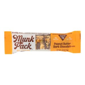 Munk Pack - Keto Nt&sd Peanut Butter Dark Chocolate - Case of 12 - 1.23 OZ