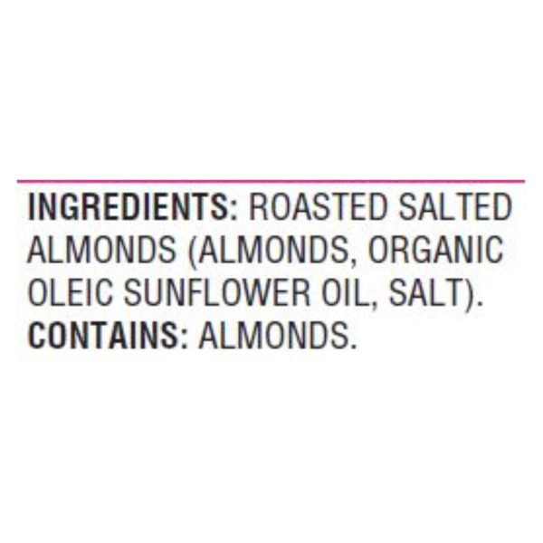 Woodstock Non-GMO Almonds, Roasted and Salted - Case of 8 - 7.5 OZ - Image 3